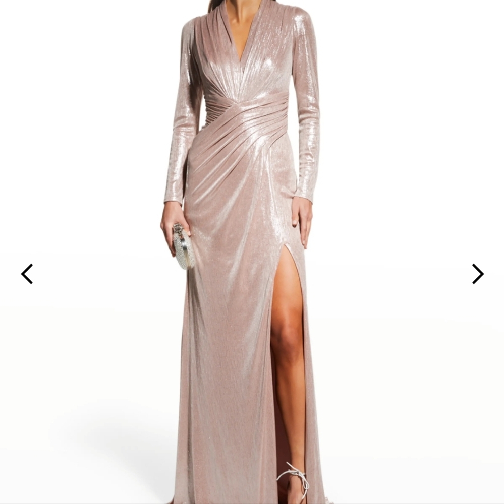 Tadashi Shoji Rose Gold Gown